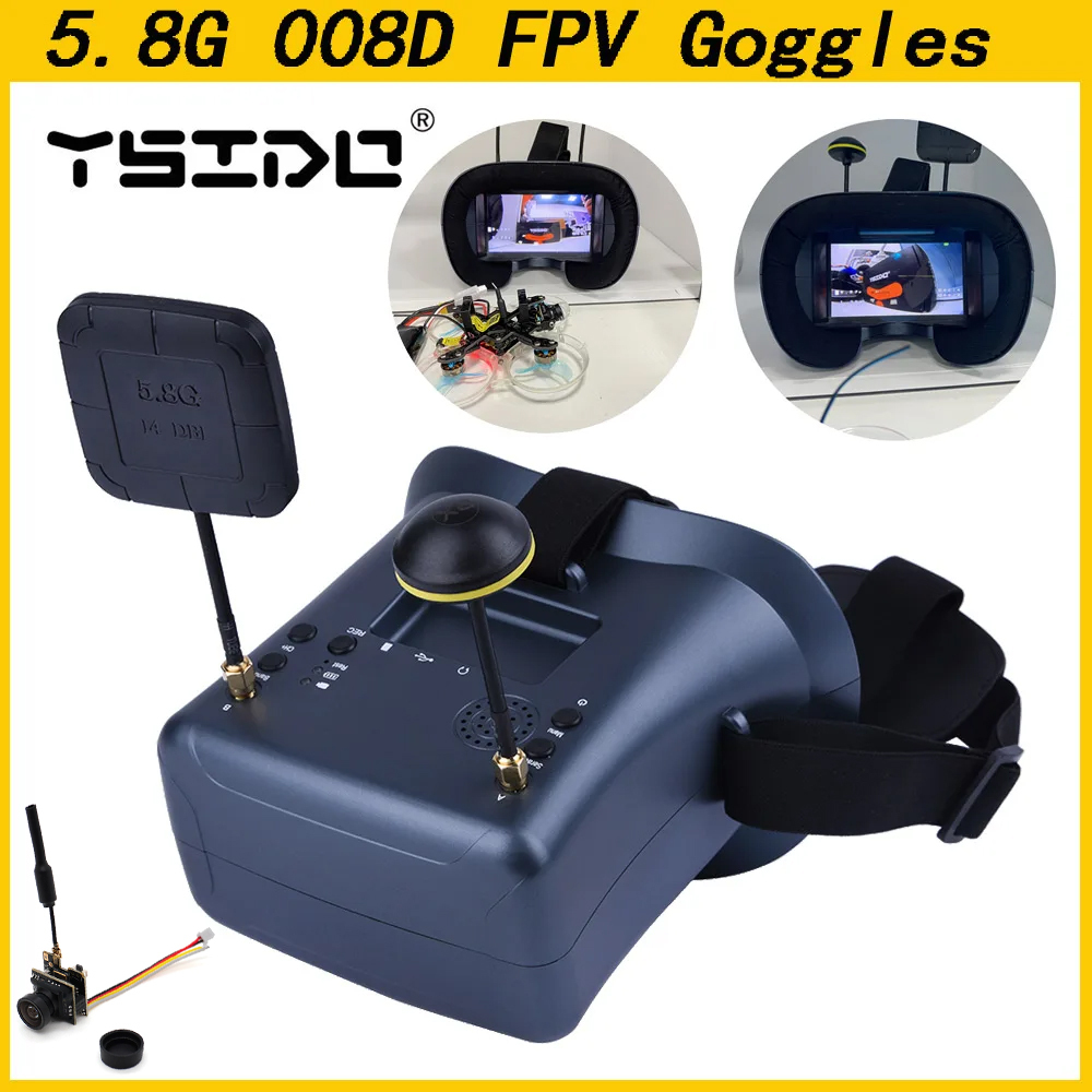 008D 5.8G 40CH 4.3 Inch 800*48 - Skyzone Cobra X V2 Fpv Goggles review and price
